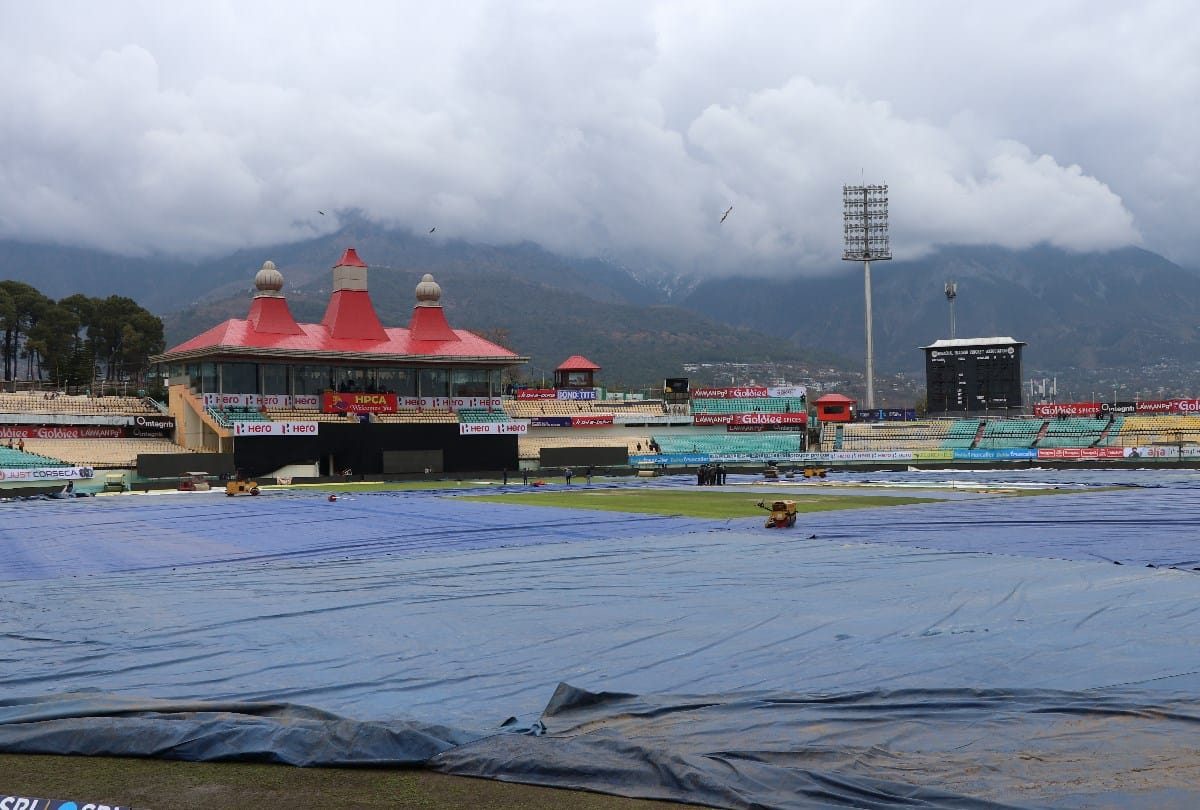 india sri lanka t20 match in hpca stadium dharamshala and pitch curator strategy to cover ground