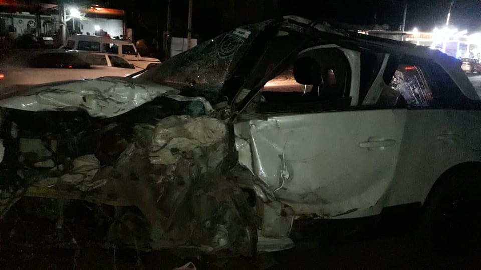 Rajasthan News: Two vehicles accident overtake on Sikar Jaipur Road