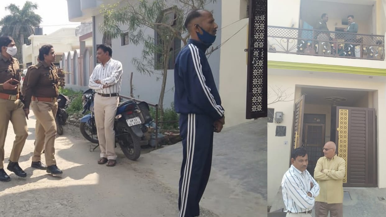 loot in army man's home in telibagh Lucknow.