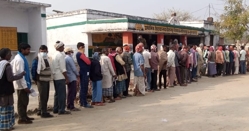 up election phase 5th photos Huge enthusiasm among youth-saints during voting