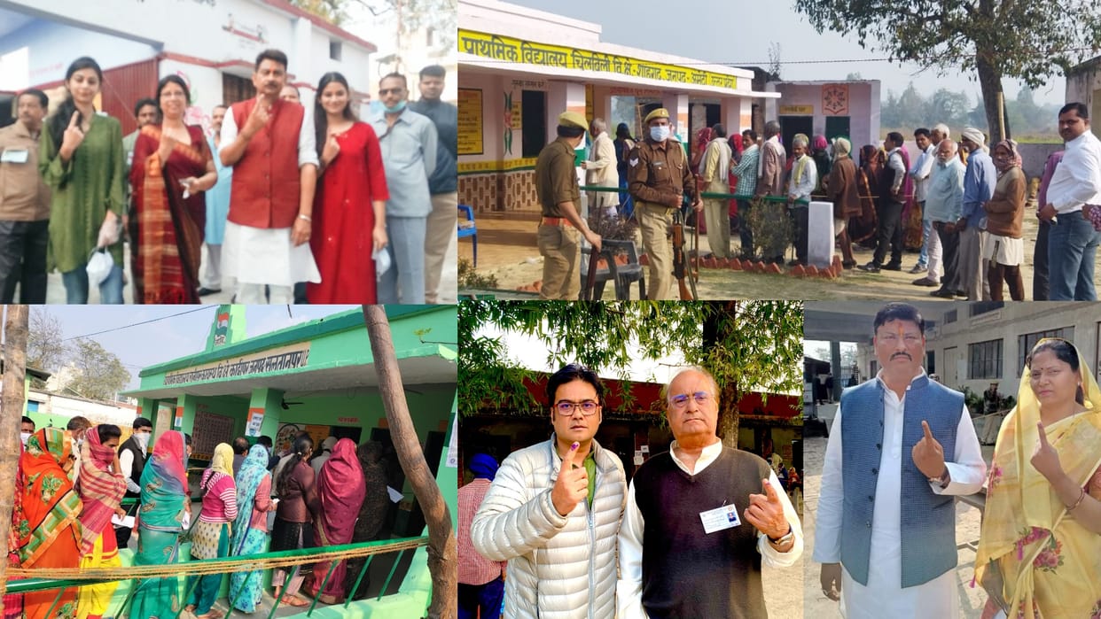 Pics of Fifth phase voting in Uttar Pradesh.