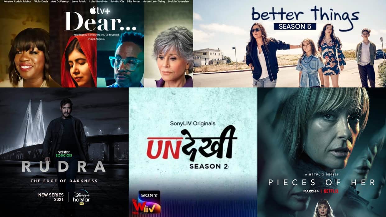 web series like rudra: the edge of darkness , pieces of her , undekhi , better things to be release in the first week of march 2022 on ott platform