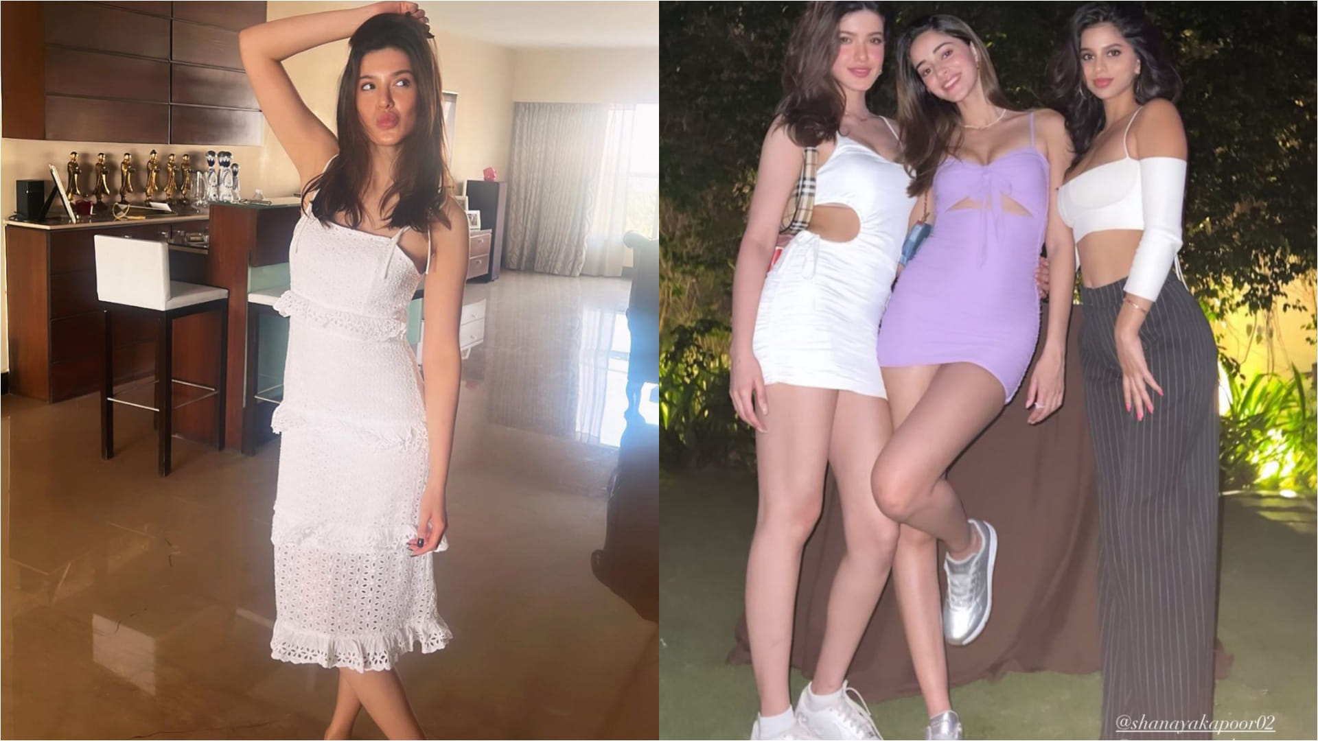 suhana khan in manish malhotra white chikankari lehenga look stunning