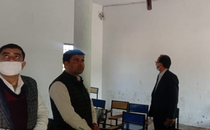 District School Inspector inspected the examination centers