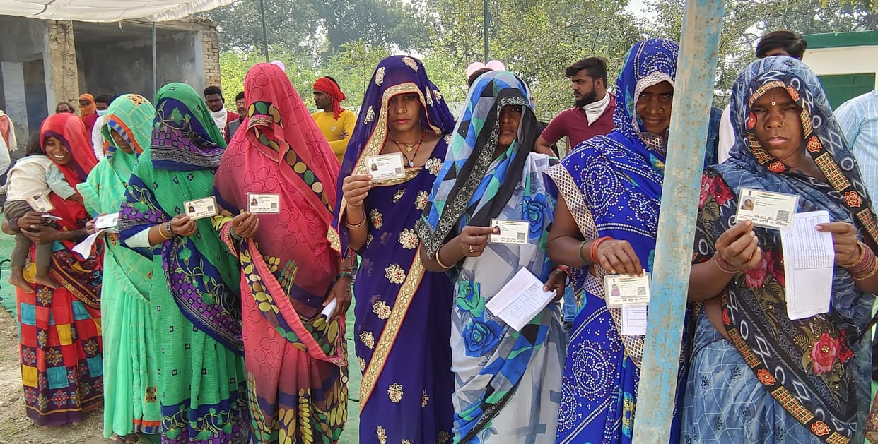 59.56 percent voters cast their votes to choose the government