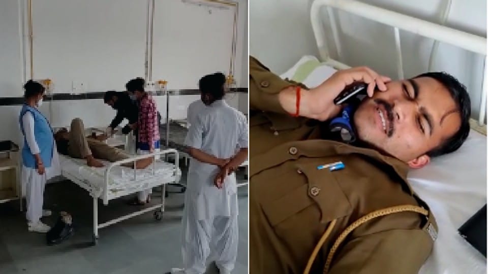Chhatarpur: Police jawan's health deteriorated, admitted to district hospital in critical condition