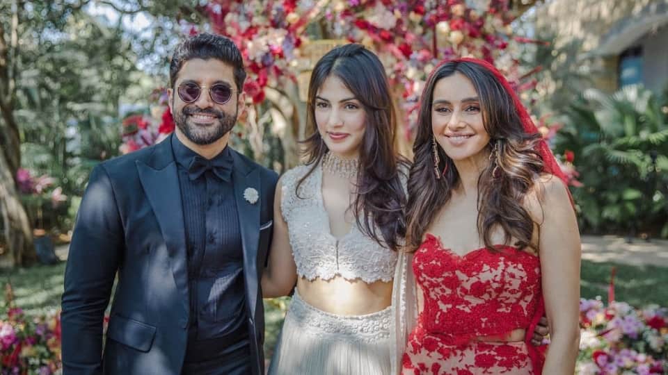 Rhea Chakraborty shared unseen pictures from Shibani Dandekar and Farhan Akhtar wedding and wrote a special caption