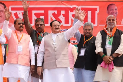 UP Assembly Election 2022 BJP JP Nadda rally in Jaunpur said Akhilesh yadav is not answering my questions for 20 days