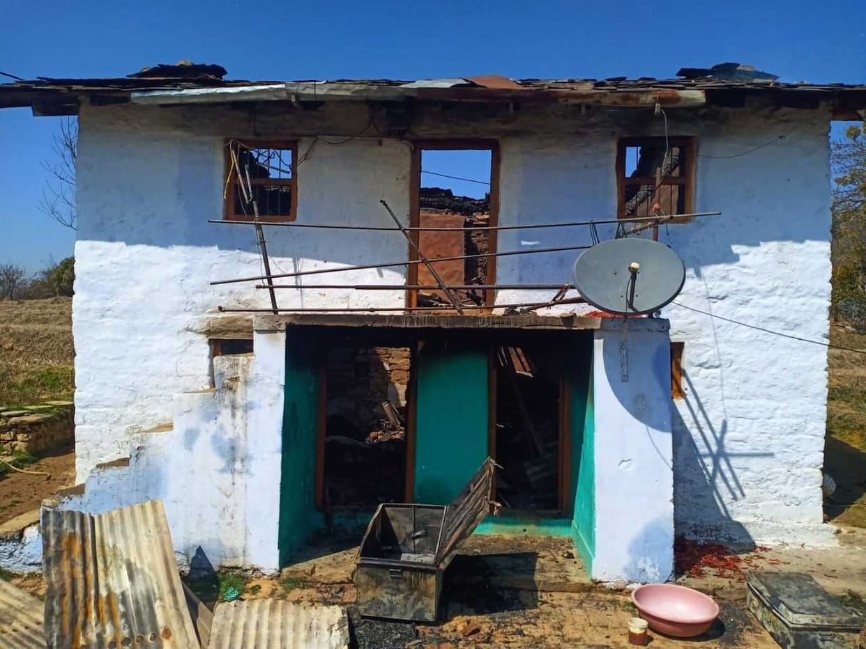 Fire in Lohaghat House