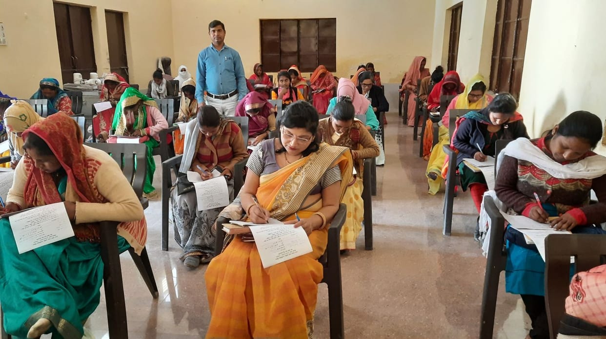 35 took the exam for 11 posts of Bank Sakhi
