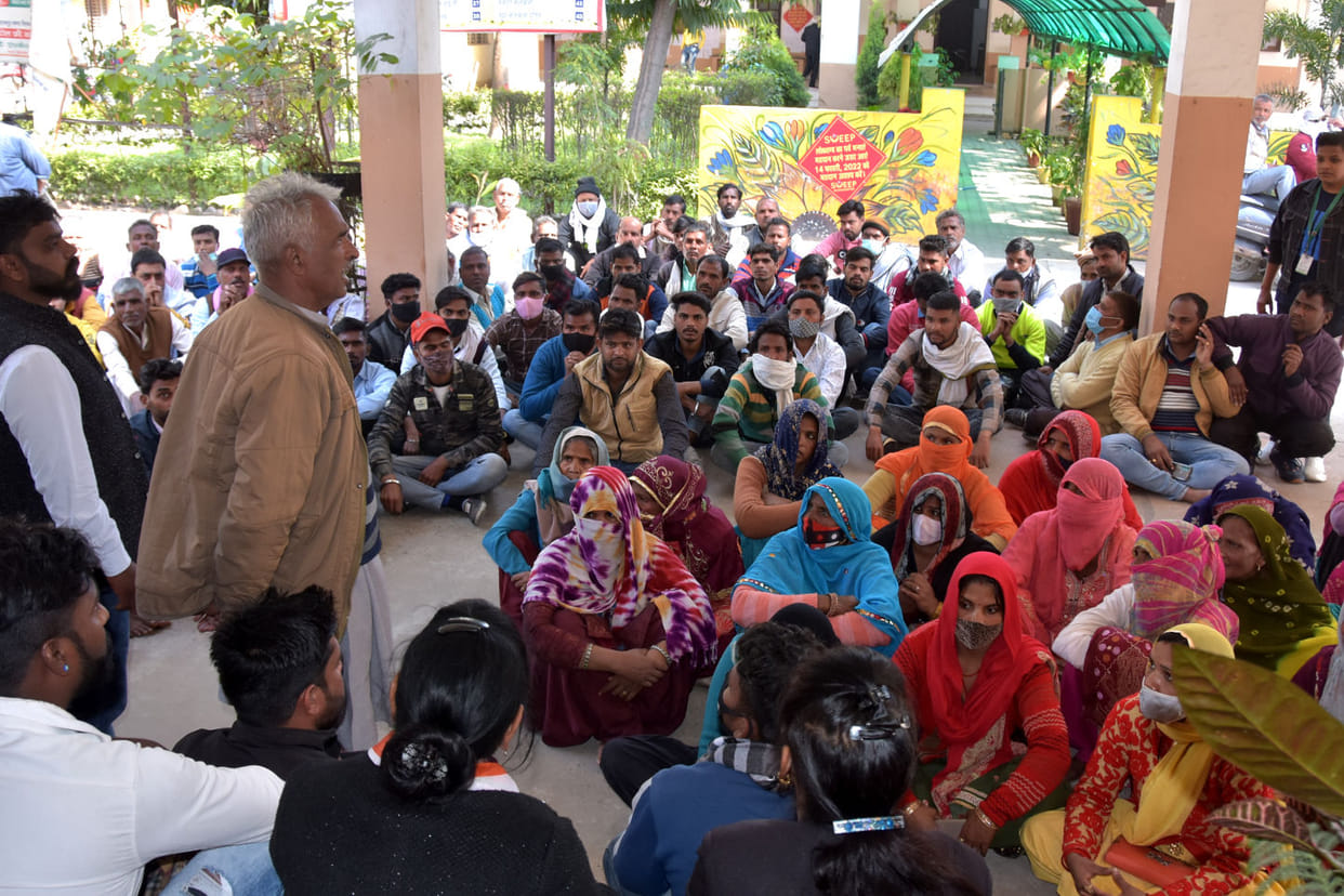 Displeasure over not getting permission to take out procession
