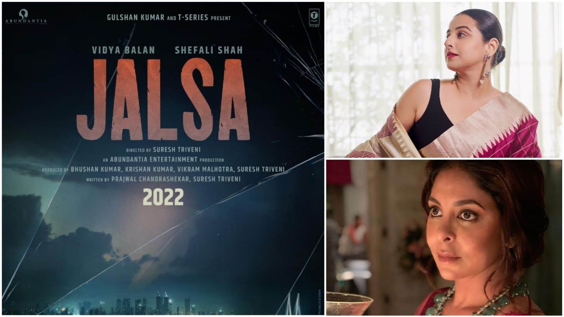 Jalsa Poster Revealed Vidya Balan and Shefali Shah First Look will released on OTT Amazon Prime Video