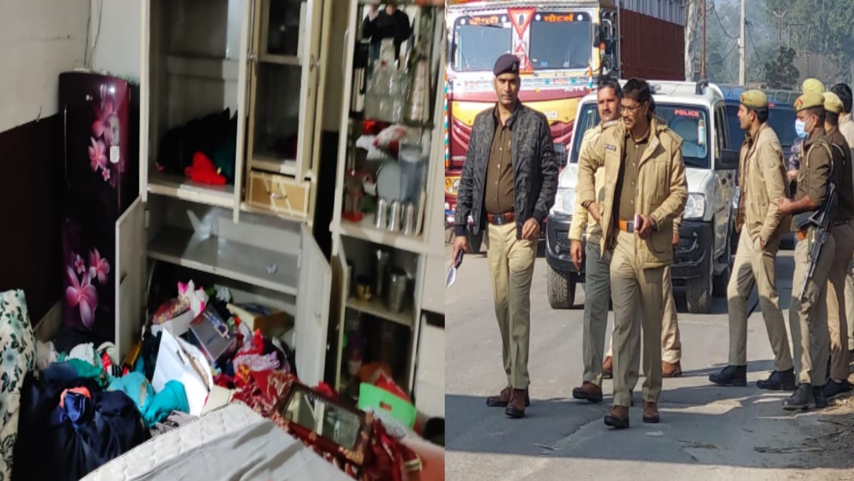 badmash robbed 16 weights of gold by taking family members hostage in two houses in Muzaffarnagar