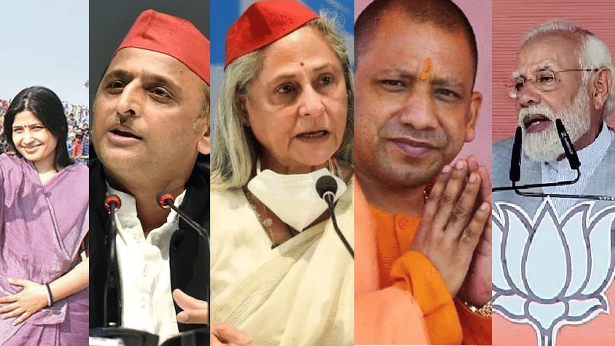 UP Election 2022: Political Comments of CM Yogi Adityanath Akilesh Yadav Dimple Yadav Rise Political Temperature in Purvanchal