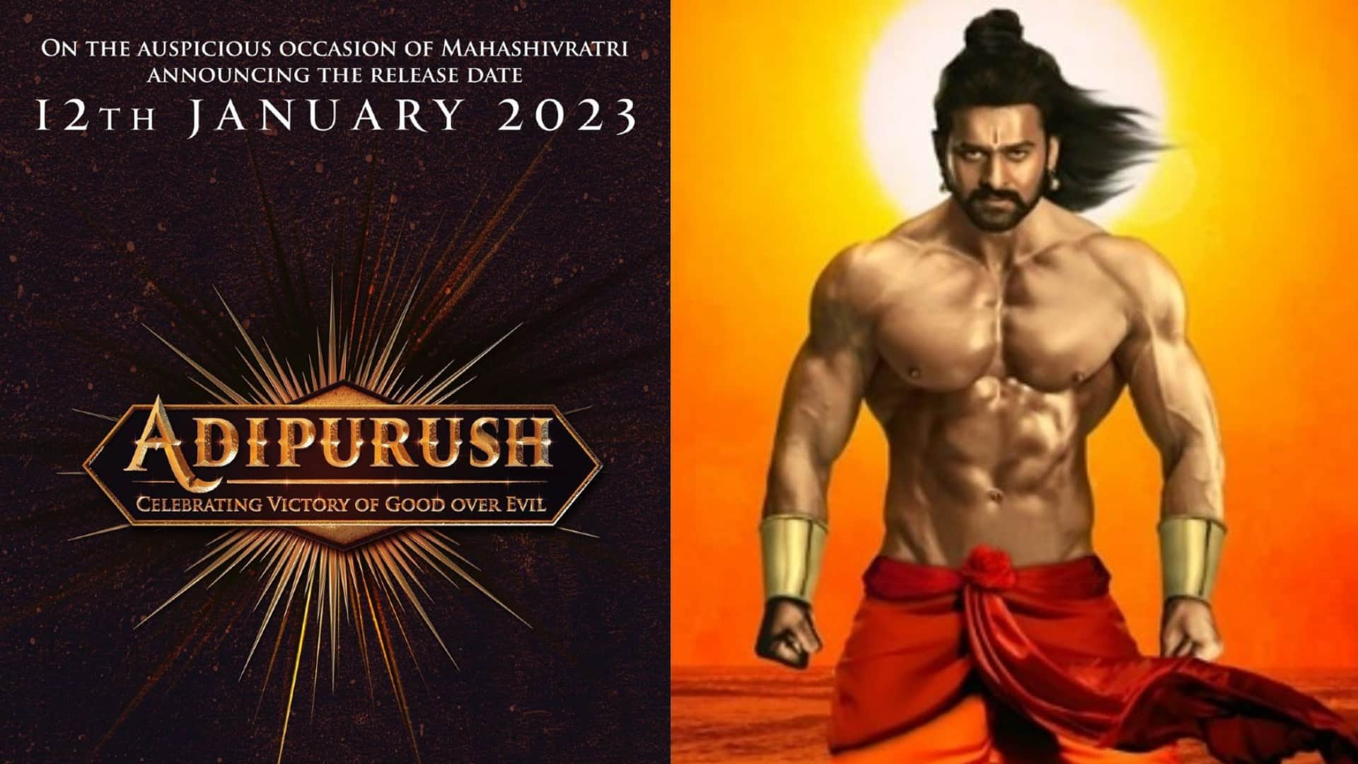 Adipurush new release date prabhas  film will be released on 12 January 2023 Kriti Sanon informed by sharing the post