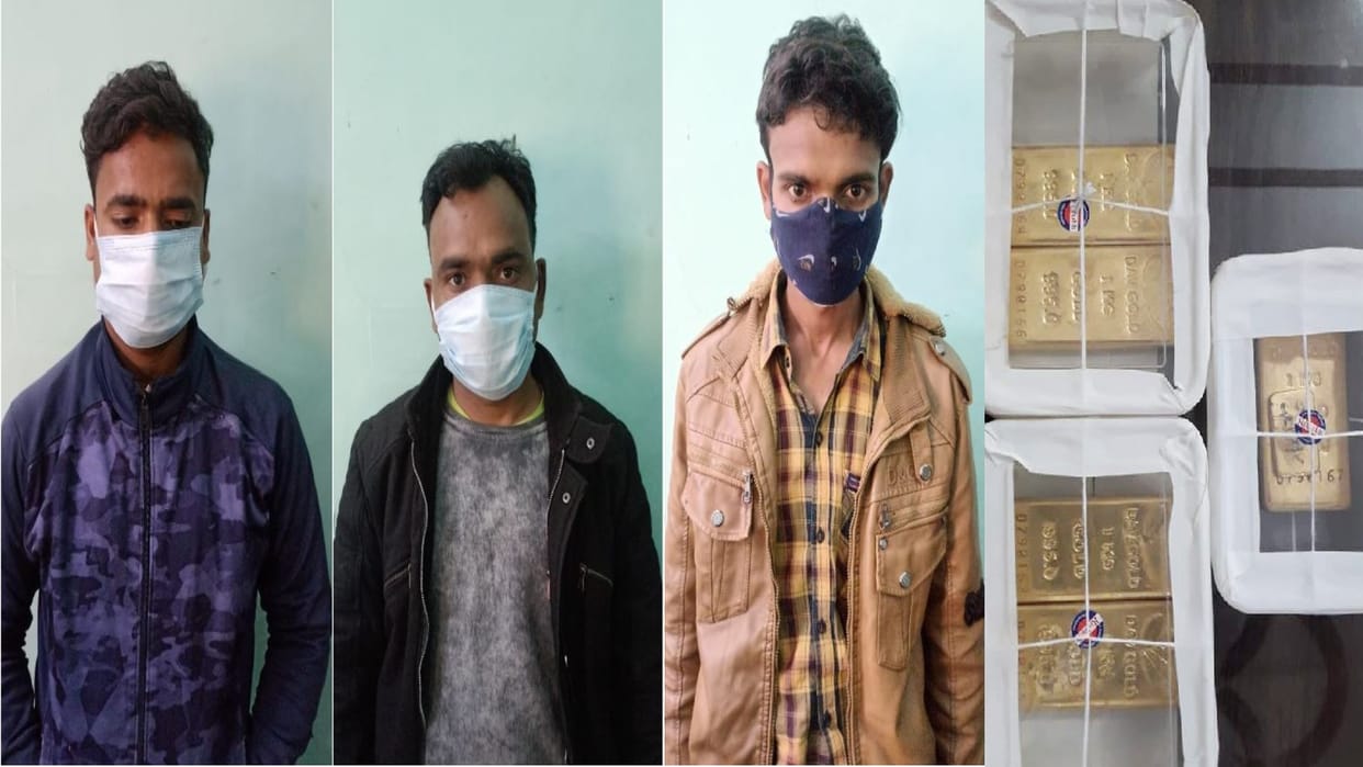 agra police arrested three crooks who robbed gold by killing a businessman in Kolkata