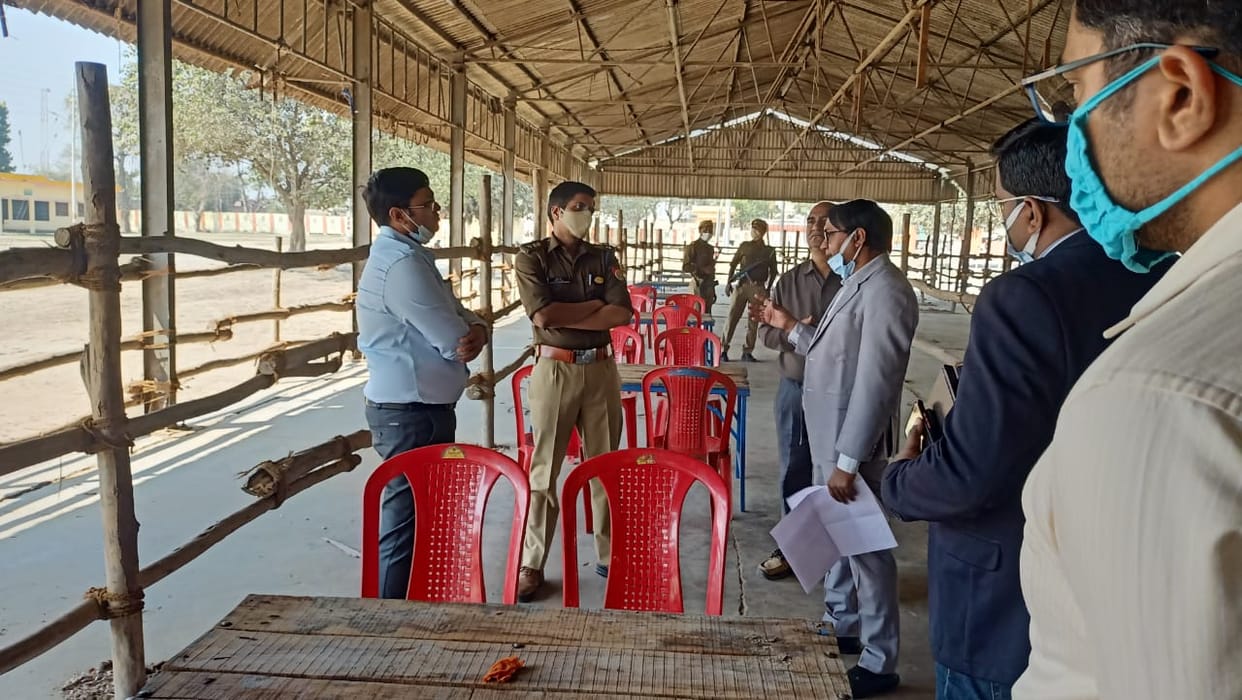 DM inspected the counting site and strong room