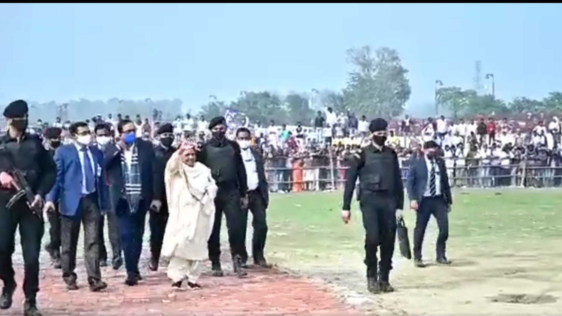 UP Elections 2022 6th Phase Election Campaign in Photos Yogi Akhilesh Mayawati and Priyanka Gandhi
