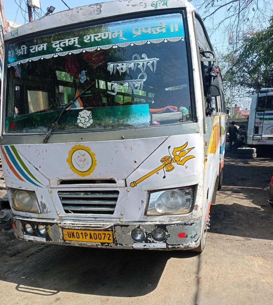 KMOU Bus From Basulisera To Haldwani
