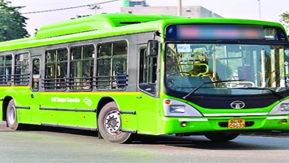 driver misbehaved with a lady marshal posted in dtc bus