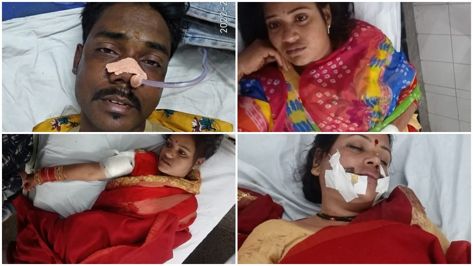 attack by knife in wedding house four injured one critical in jhansi