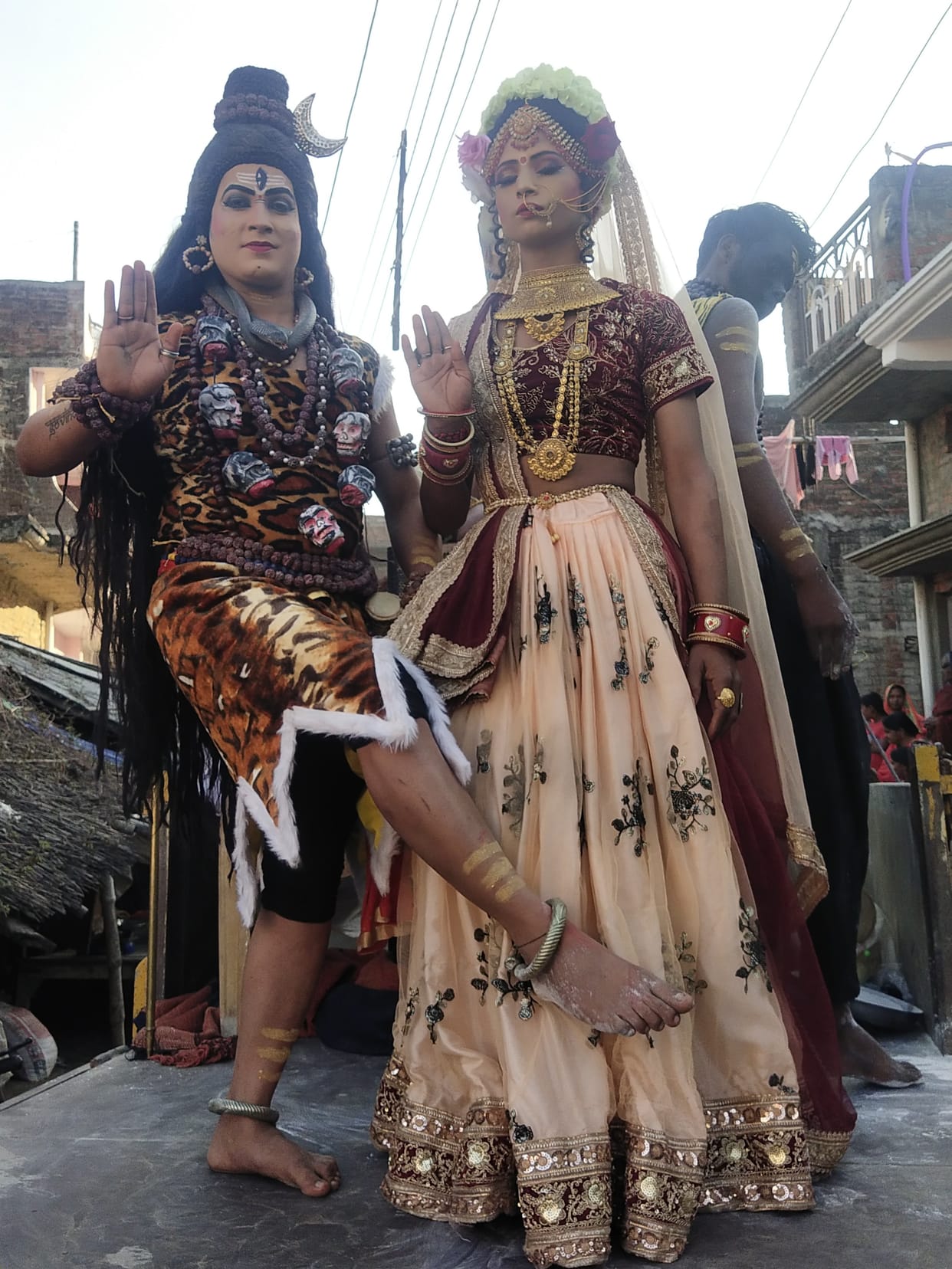 Shiv procession came out amid tight security