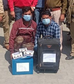 Two accused arrested for stealing in a closed house