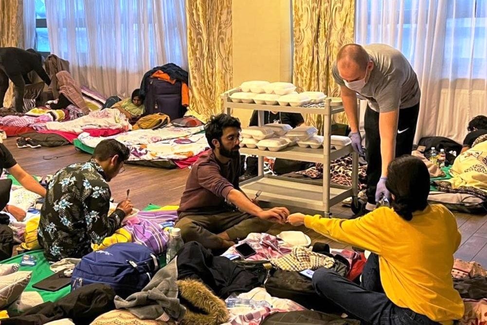 Indian students reached asylum camp in Poland