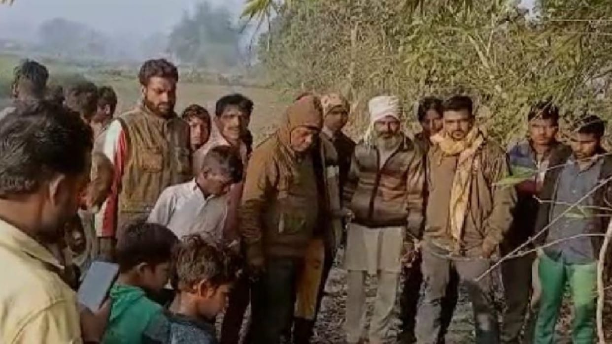Bahraich: The young man was made a morsel by the tiger, the dead body was found mutilated, was guarding the farm, there was tremendous anger among the villagers