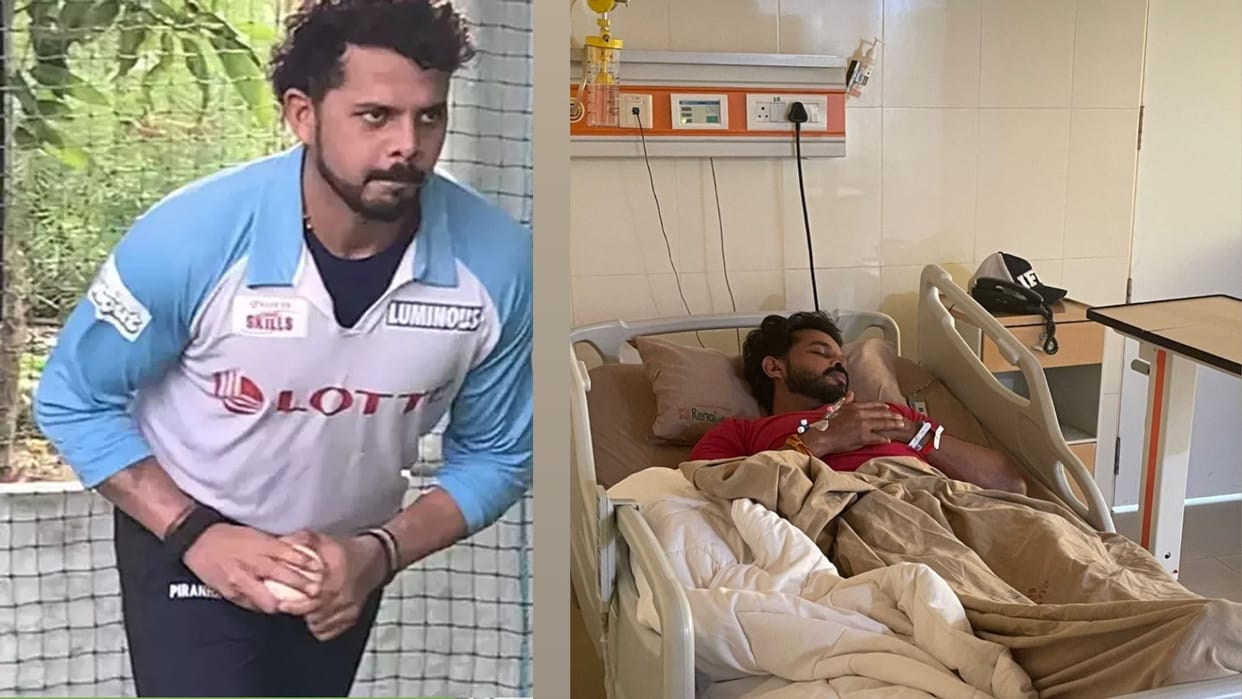 Sreesanth admitted to hospital after serious injury in nets to miss Ranji match