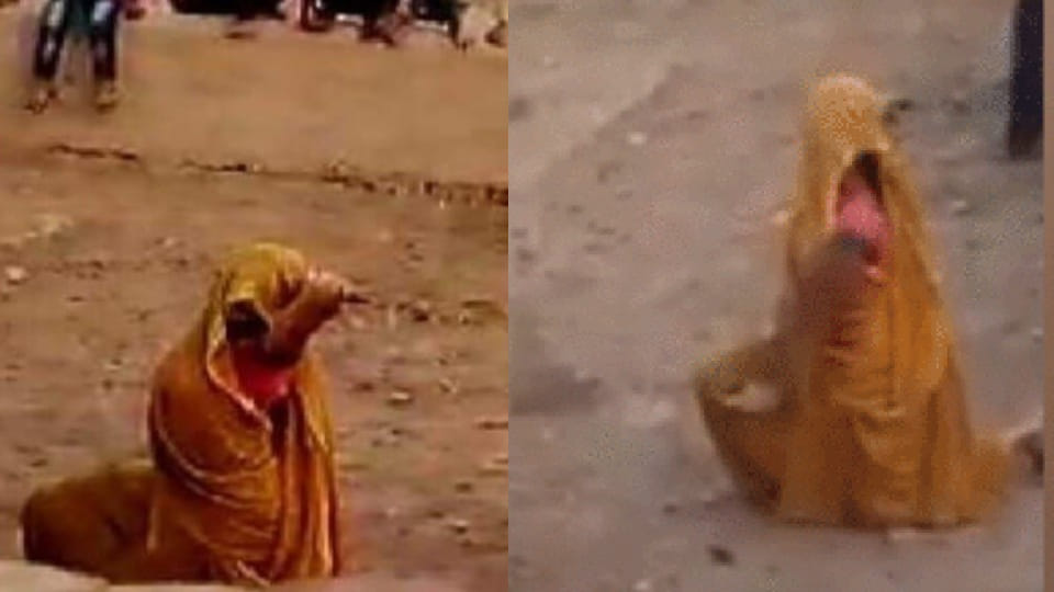 Team of electricity department ran away from the village after seeing drama of woman in bikaner