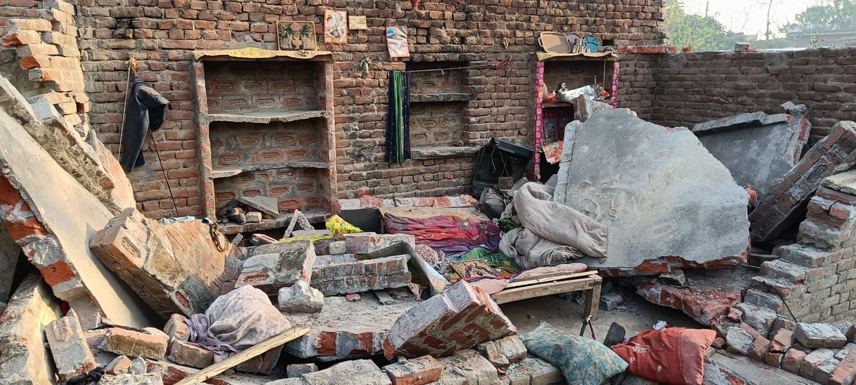 HOUSE COLLAPSE IN NAGLA VINDRAI