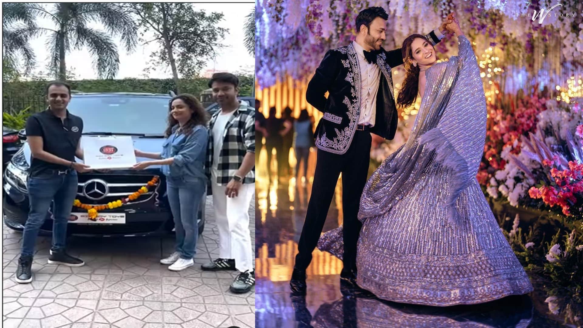 Ankita Lokhande Vicky Jain buys luxury Mercedes benz v220d car