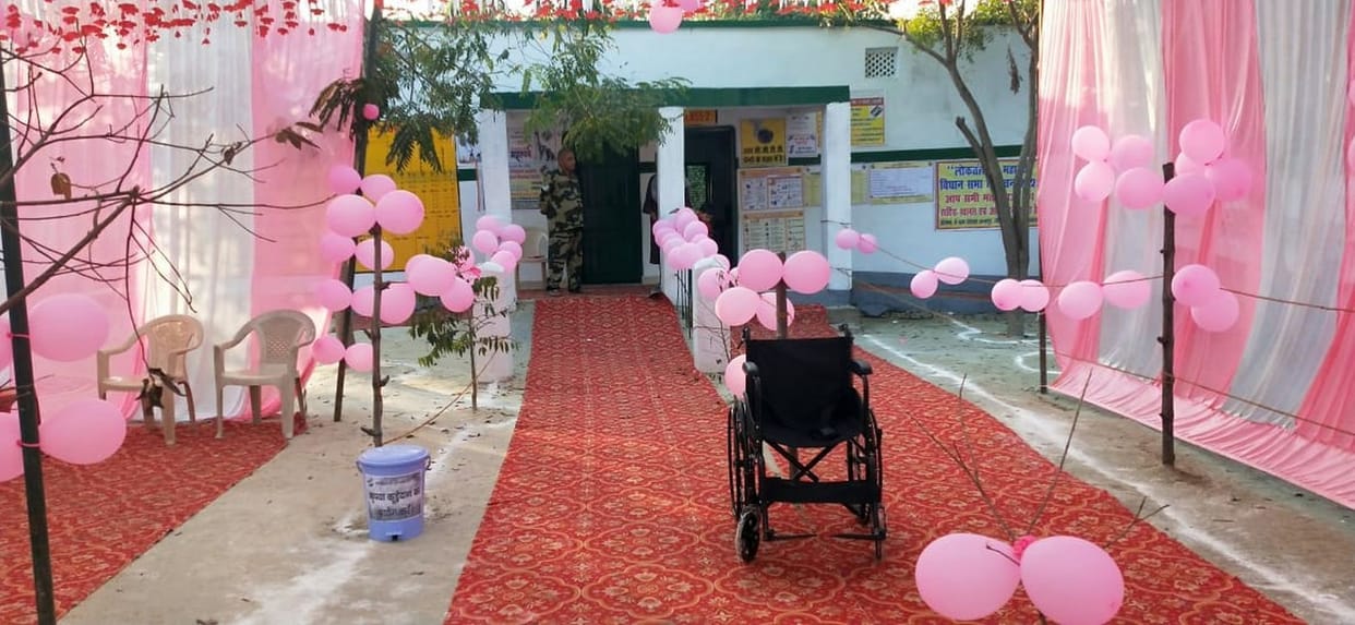 50 model polling stations decorated