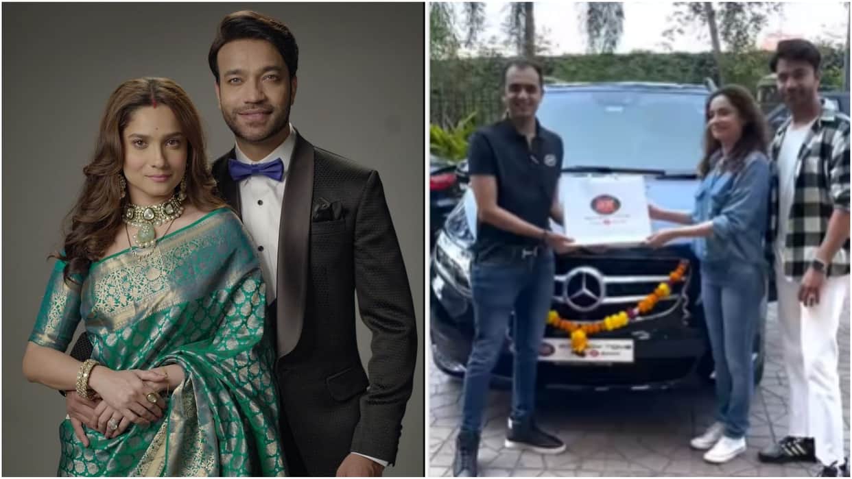 Actress Ankita Lokhande and Vicky Jain bought luxury car Mercedes V220D video shared on Social Media