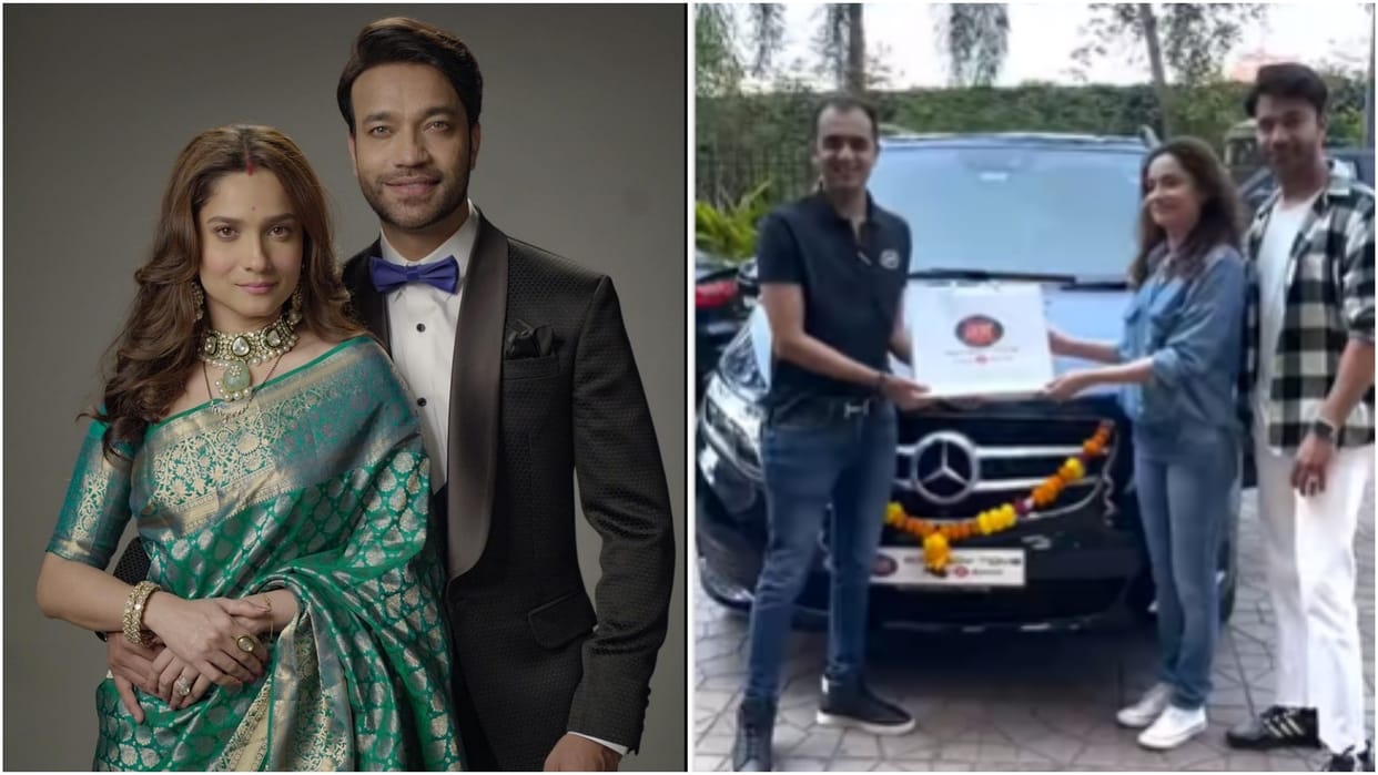 Actress Ankita Lokhande and Vicky Jain bought luxury car Mercedes V220D video shared on Social Media