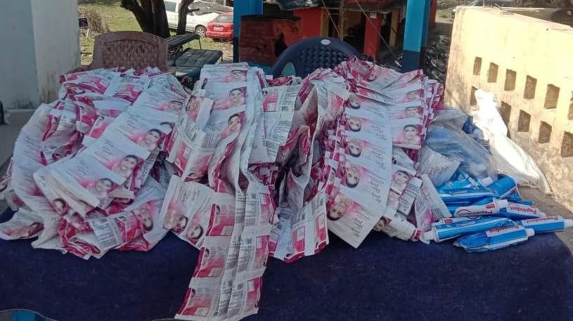Smuggled cosmetic goods from Nepal caught