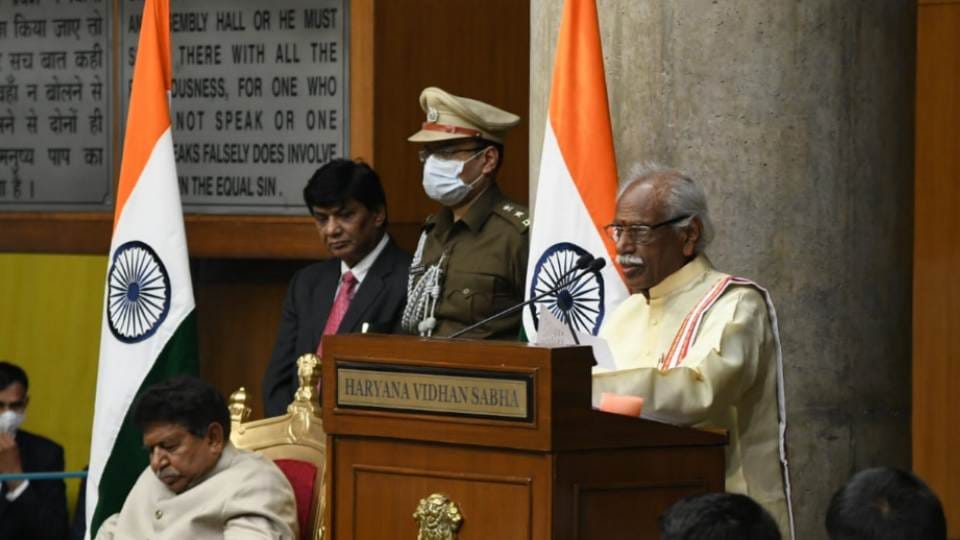 Haryana Vidhan Sabha Budget session begins with address of Governor Bandaru Dattatreya