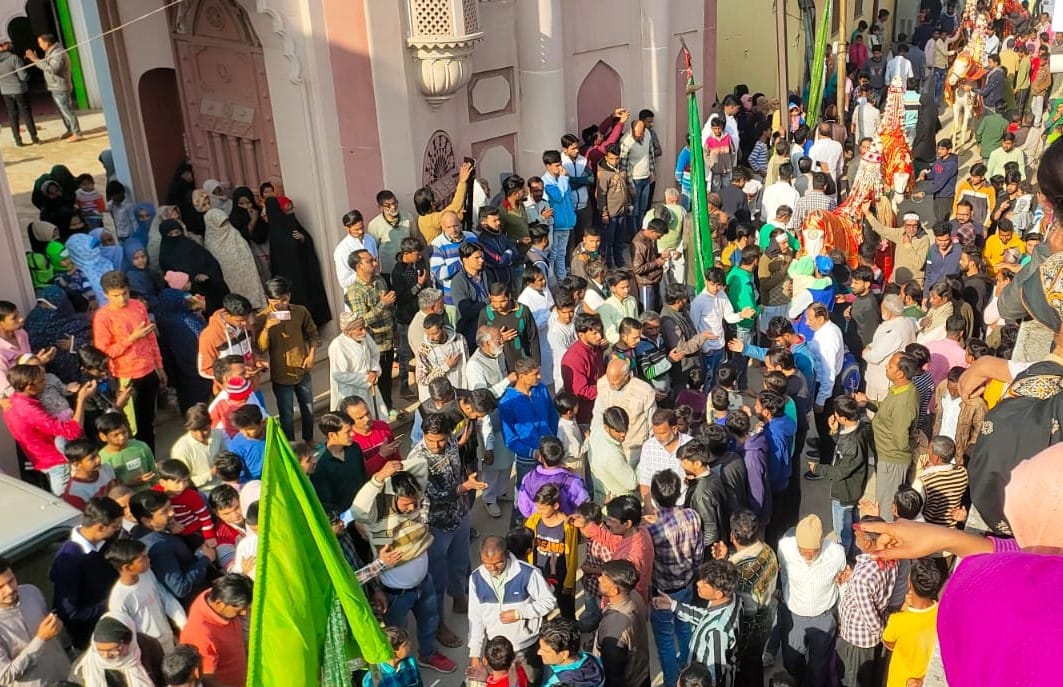Majlis organized in memory of Hazrat Imam Hussain, processions were taken out