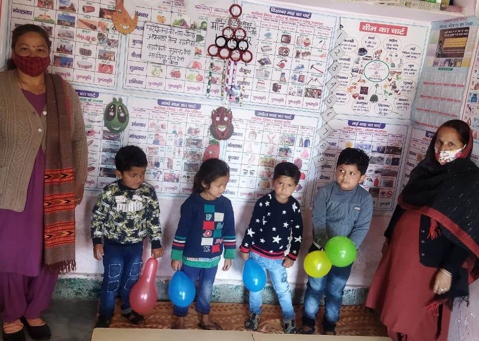 Children returned to Anganwadi centers after 23 months