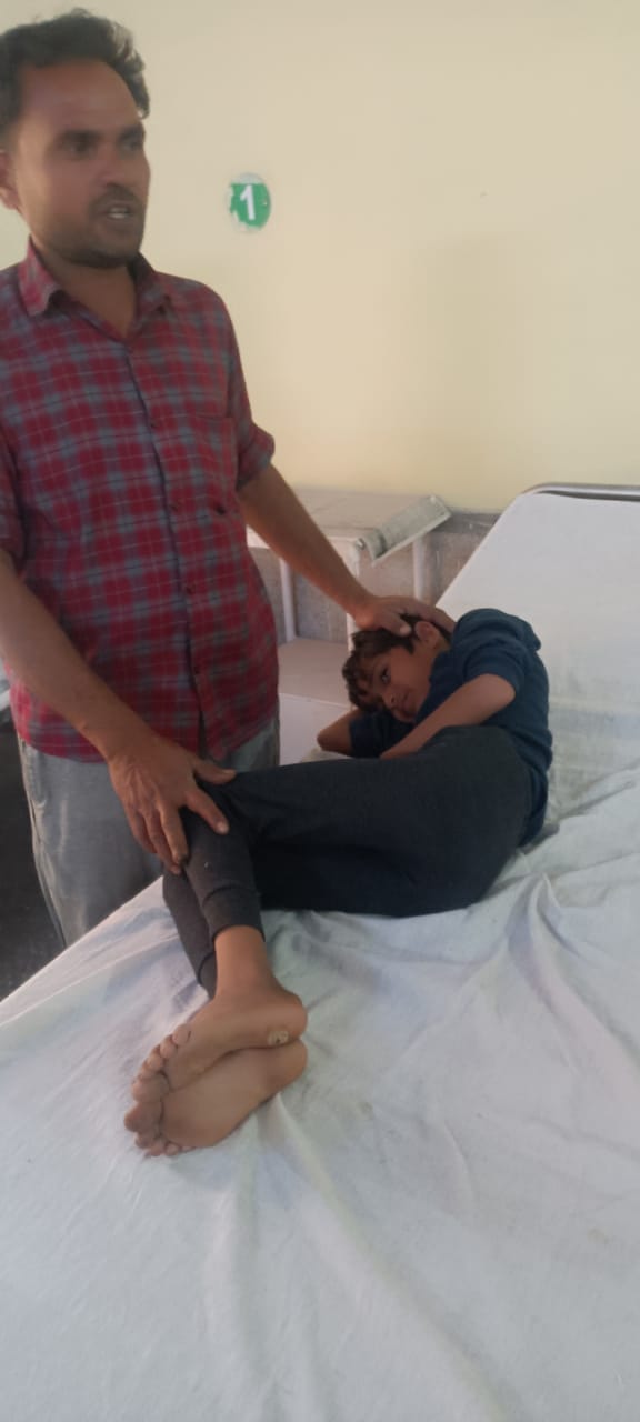 Three children scorched by high tension electric current