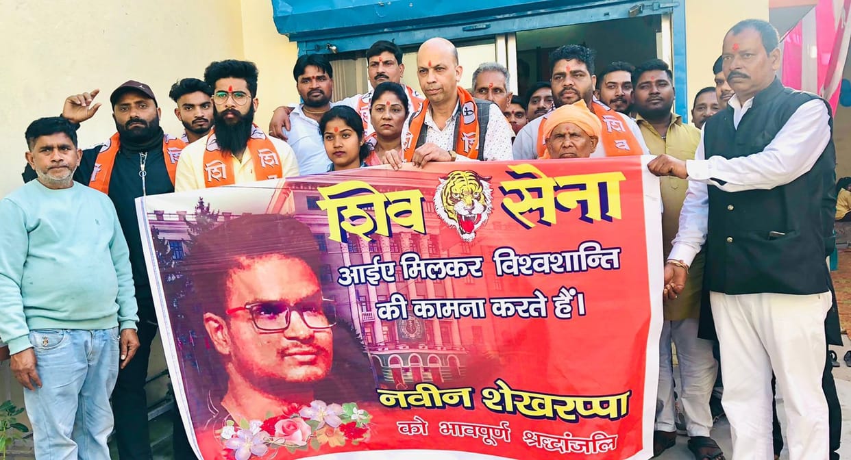 Shiv Sena pays tribute to dead Indian student in Ukraine
