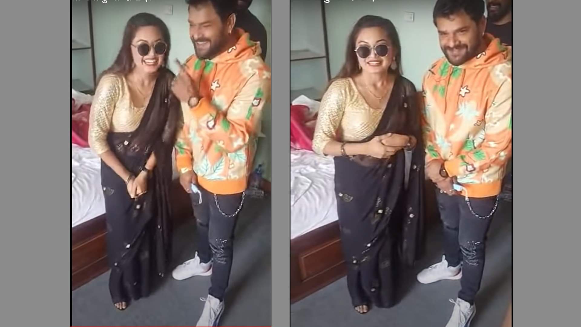 bhojpuri actor khesari lalyadav viral video a nepali female fan got crazy to see him