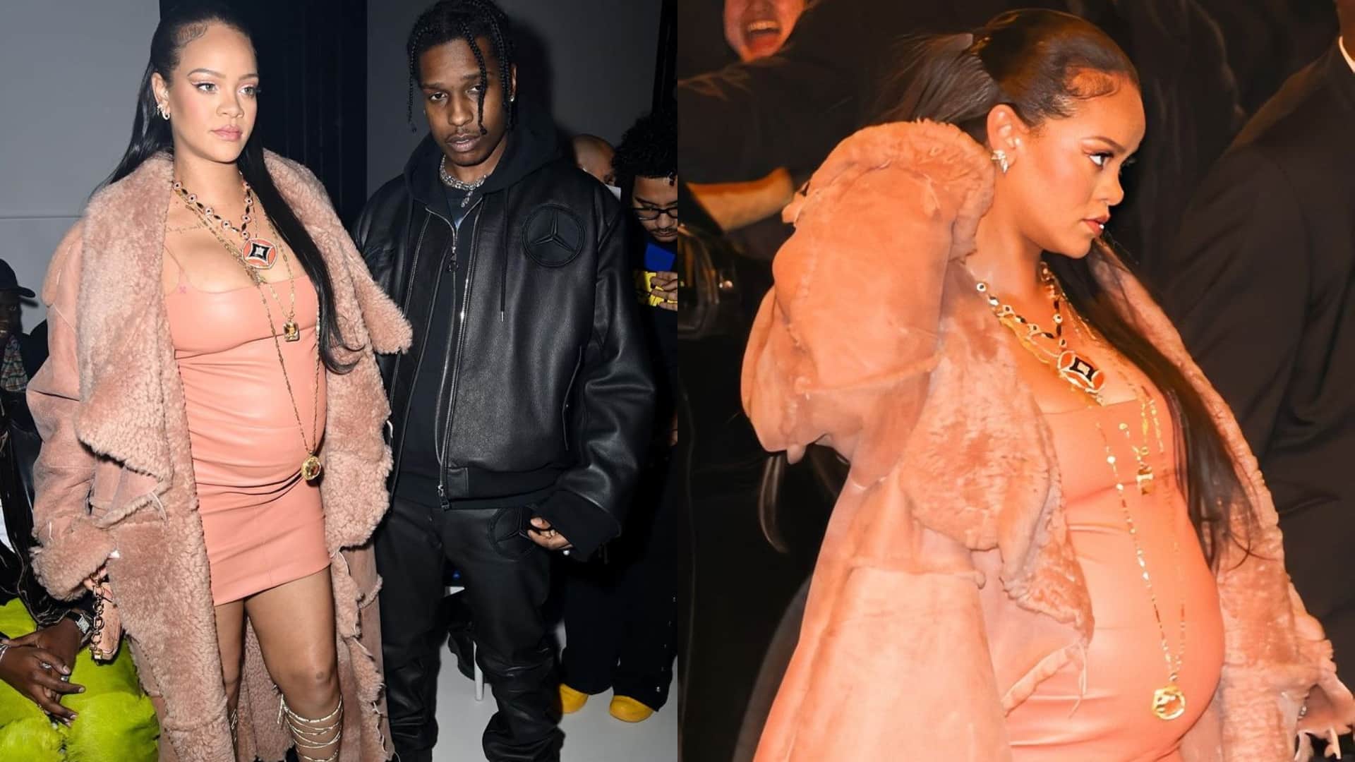 Singer Rihanna surprised everyone by flaunting baby bump in sheer black dress in Paris fashion week