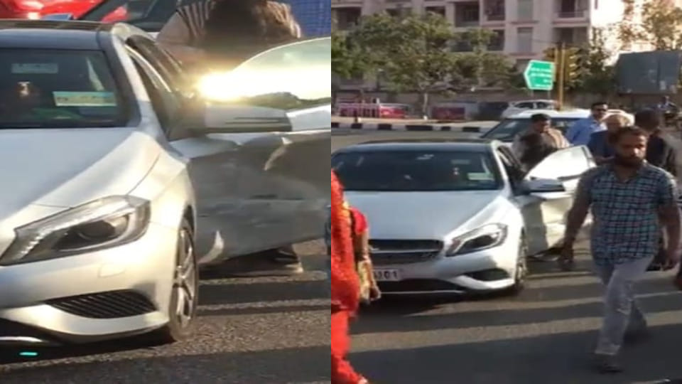 Vasundhara raje mercedes met an accident asked women to drive slowly