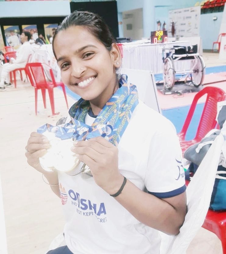 Played fencing championship with a wheelchair from another, won gold