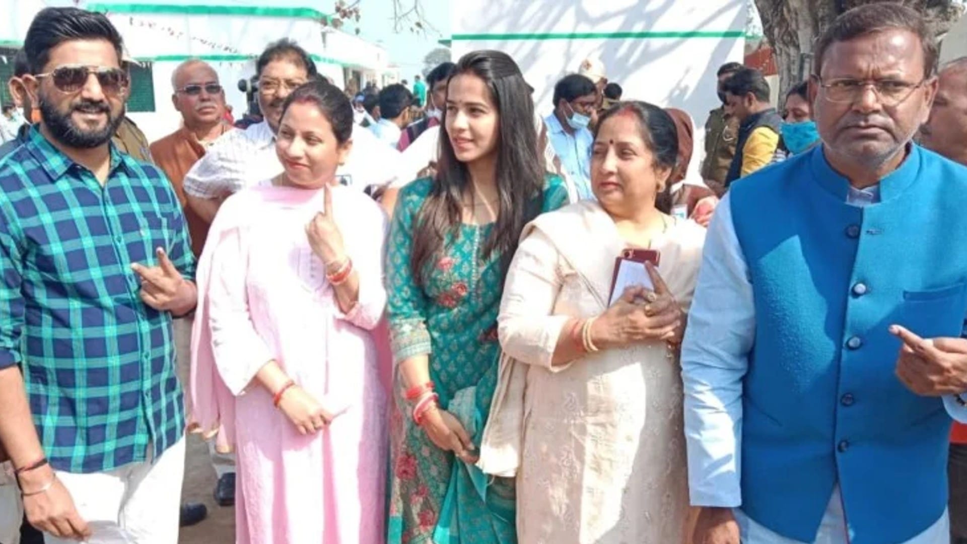 UP Elections 2022 6th Phase Election Voting in Photos Yogi Akhilesh Mayawati Priyanka Gandhi om prakash rajbhar