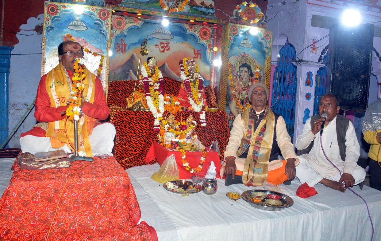 Devotees danced in Shiva marriage
