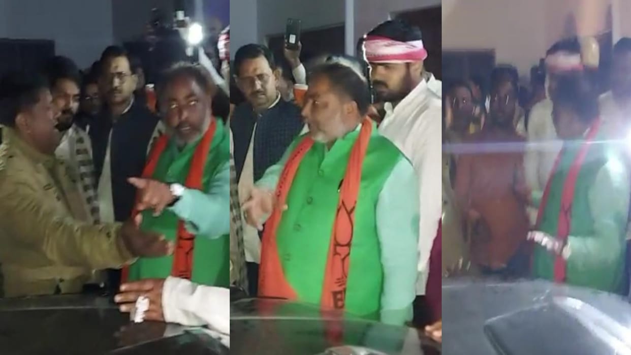 UP Election 2022 BJP Candidate Dayashankar Singh Convoy Attacked in Ballia Charge of Conspiracy to Murder