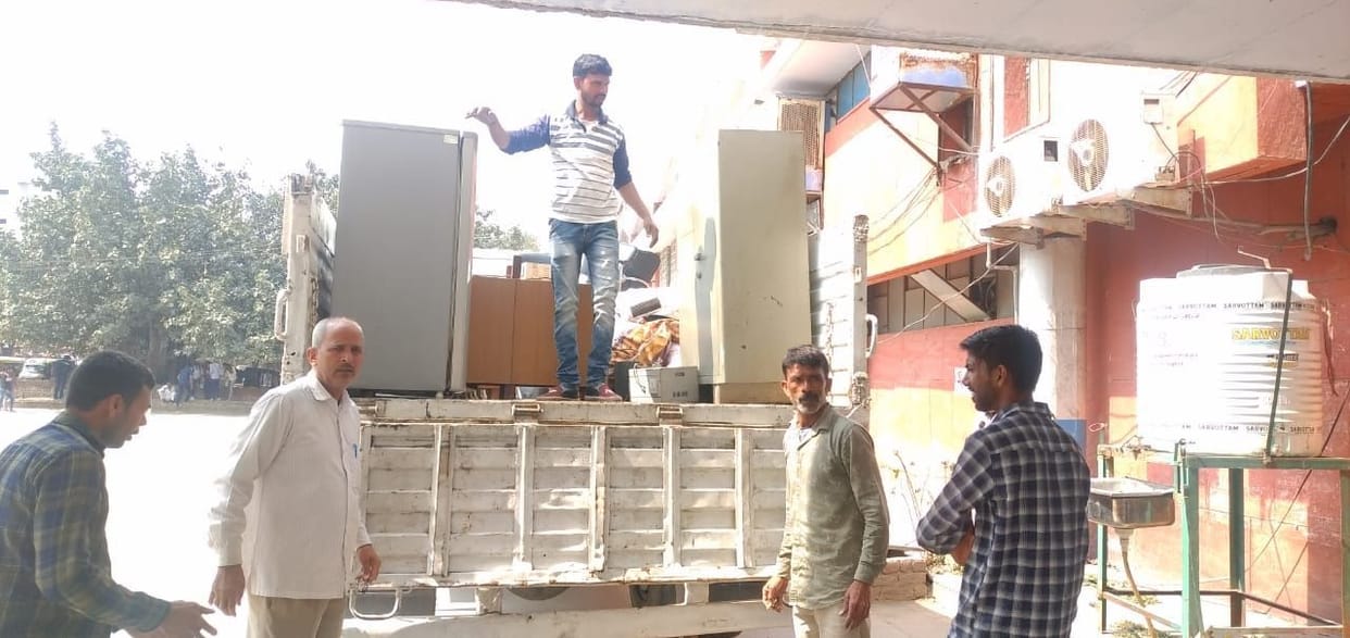 Roadways started luggage shifting work at new bus stand